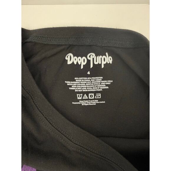 Torrid Size 4 Deep Purple Classic Fit Cotton Crew Tee Shirt Plus Size 4X or 26 - Picture 4 of 4